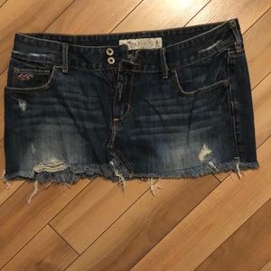 Hollister denim skirt